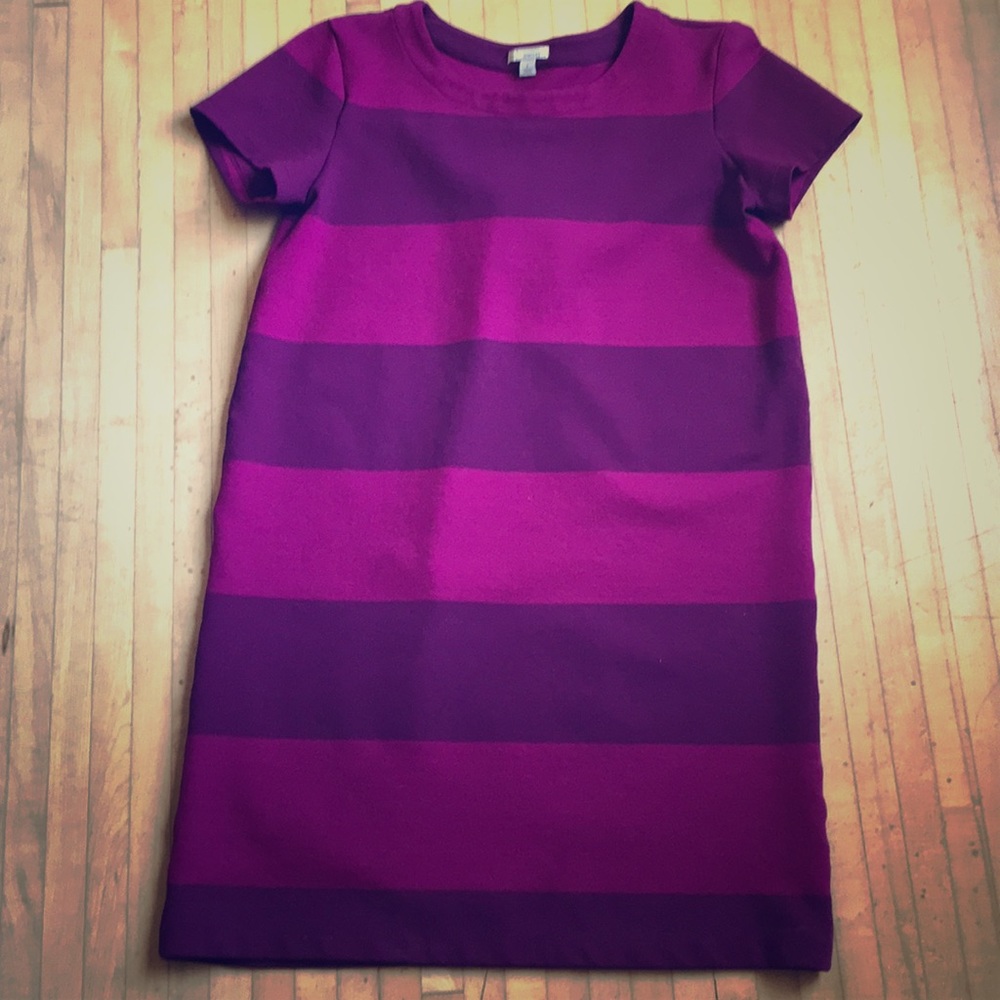 Gap purple color stripe dress